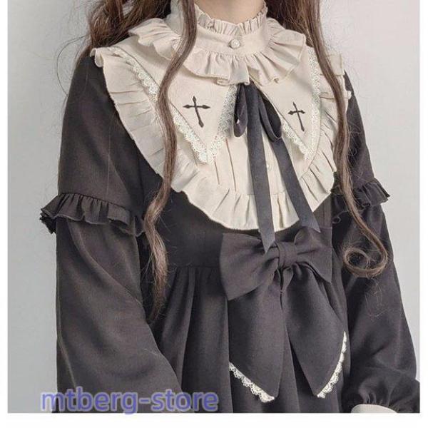 ロリータ ワンピース ゴスロリ メイド ワンピース ゴシック コスプレ パーティードレス コスチューム 衣装 ハロウィン クリスマス ef014ze_8