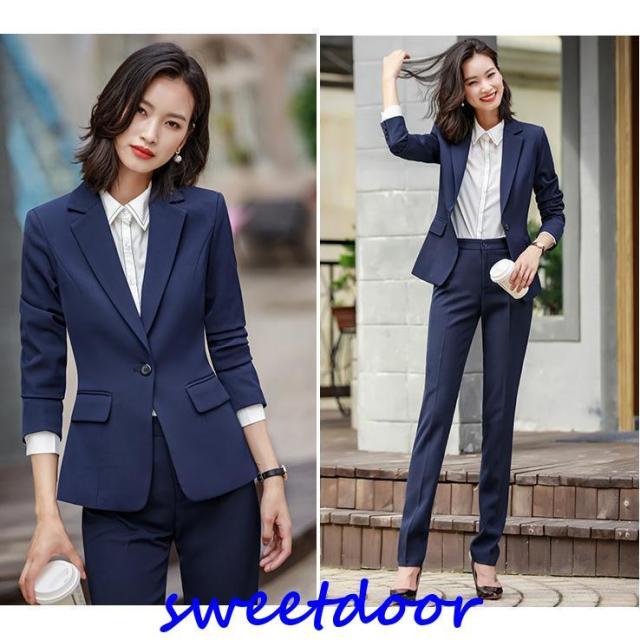 スーツセット レディース パンツセット スカートセット 20代30代40代 事務服 フォーマル 細身シルエット 制服OL ビジネス 入学式 卒業式 通勤_9