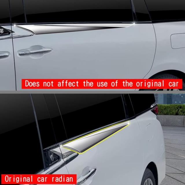 新型 アルファード40系 サイドガーニッシュ ヴェルファイア40系 ハイブリッド ALPHARD/VELLFIRE 40系 外装 パーツ アクセサリー ミドルドアガーニッシュ_10