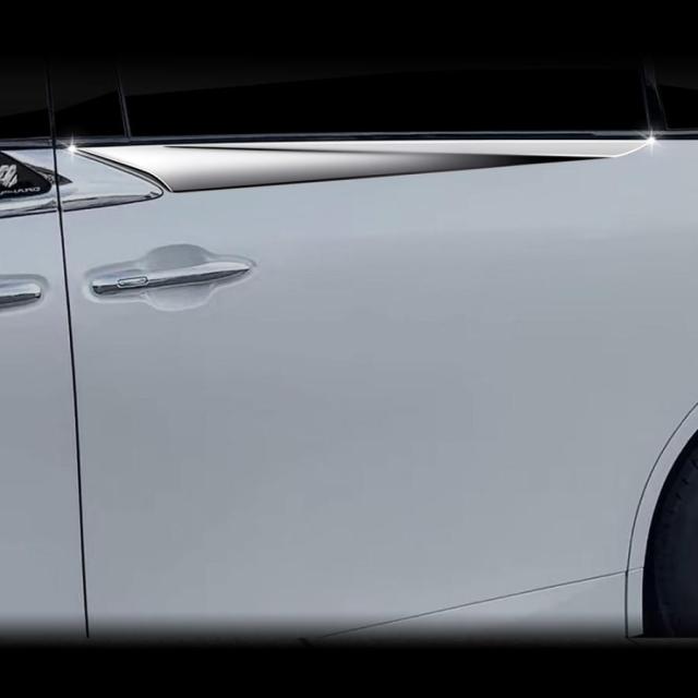 新型 アルファード40系 サイドガーニッシュ ヴェルファイア40系 ハイブリッド ALPHARD/VELLFIRE 40系 外装 パーツ アクセサリー ミドルドアガーニッシュ_11