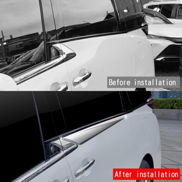 新型 アルファード40系 サイドガーニッシュ ヴェルファイア40系 ハイブリッド ALPHARD/VELLFIRE 40系 外装 パーツ アクセサリー ミドルドアガーニッシュ_9