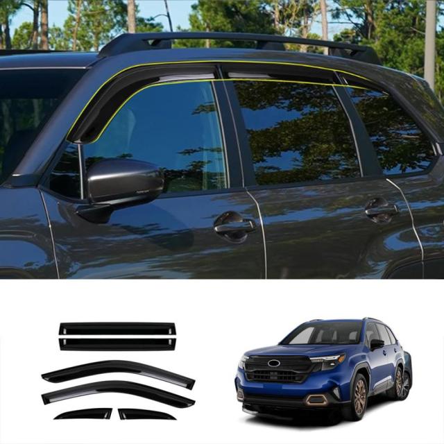 新型 フォレスター SL系 サイドウインドウバイザー Forester SL5 SLG スポーツ HEV 専用 ウェザーバイザー カスタム 外装パーツ ドアバイザー