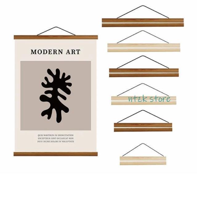 タペストリー 棒 手ぬぐい用 FCZY式 掛け軸 横飾り 木 横柄 21cm