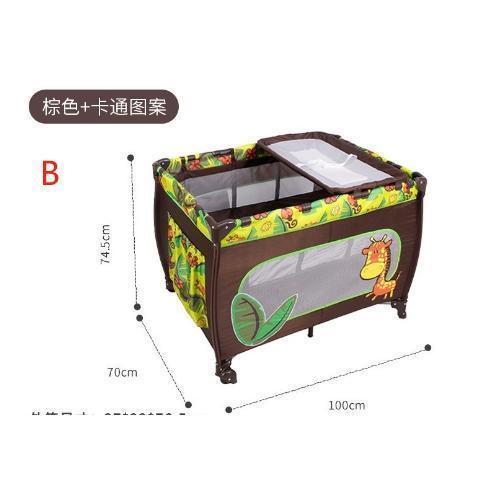 ベビーベッドベビーサークル折りたたみ添い寝ベッドプレイヤード高さ調整お昼寝マットキャリーバッグ付マットレス付キャスター付き多機能出産祝い_2