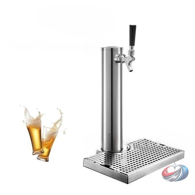 業務用ビールサーバータワー ステンレス生ビール塔  ドラフトスタンド 蛇口ディスペンサー 店舗やホームバーに 映えるビールドリンクサーバー