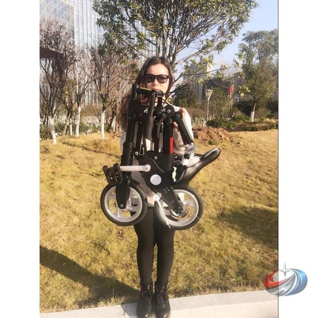 超小型A型bike 折りたたみ自転車 スポーツ アウトドア 駅通い ピクニック 遠足 収納袋付き_8