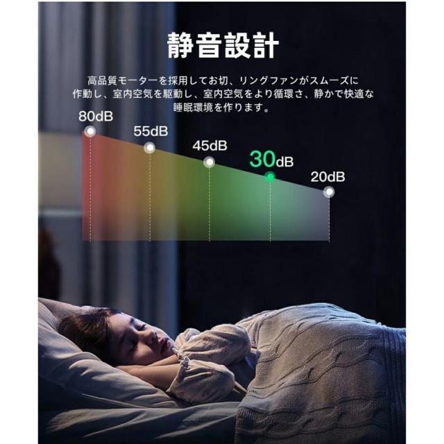 シーリングファン シーリングファンライト 照明 ライト 調光調色 ファン付き照明 寝室 照明器具 天井照明 扇風機 APP対応 静音 節電 省エネ 五年間保証付き_10