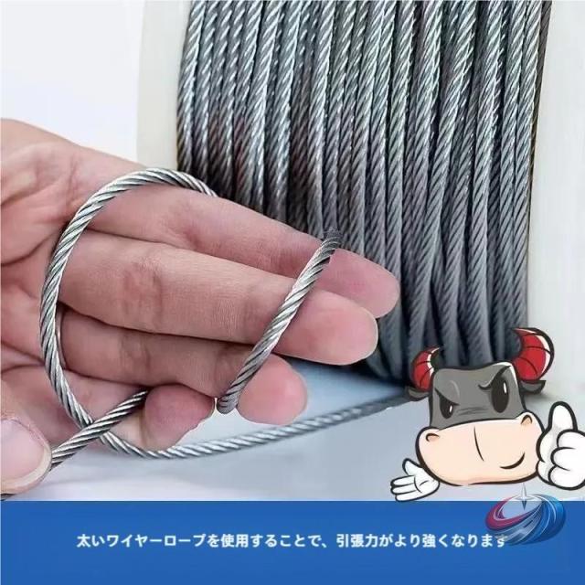 ステンレスワイヤーロープ 3?10mm DIY用 多用途ワイヤー  雨樋詰まり取りや作業にも 使いやすい金属ワイヤーでハンドメイドや補修に