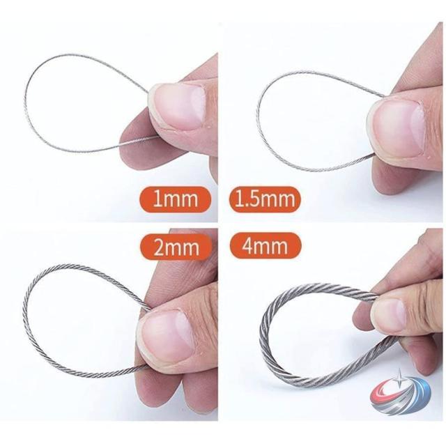 ステンレスワイヤーロープ 3?10mm DIY用 多用途ワイヤー  雨樋詰まり取りや作業にも 使いやすい金属ワイヤーでハンドメイドや補修に_3