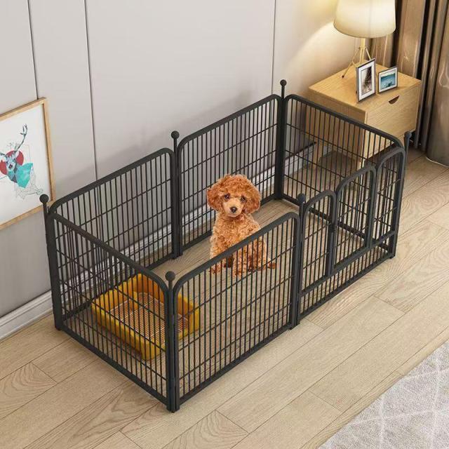 ペットフェンス 6枚組 折り畳み式 ペットサークル 中型犬用 形変更可能 室内外で使いやすい、組み立て簡単で持ち運びもできるサークルケージ