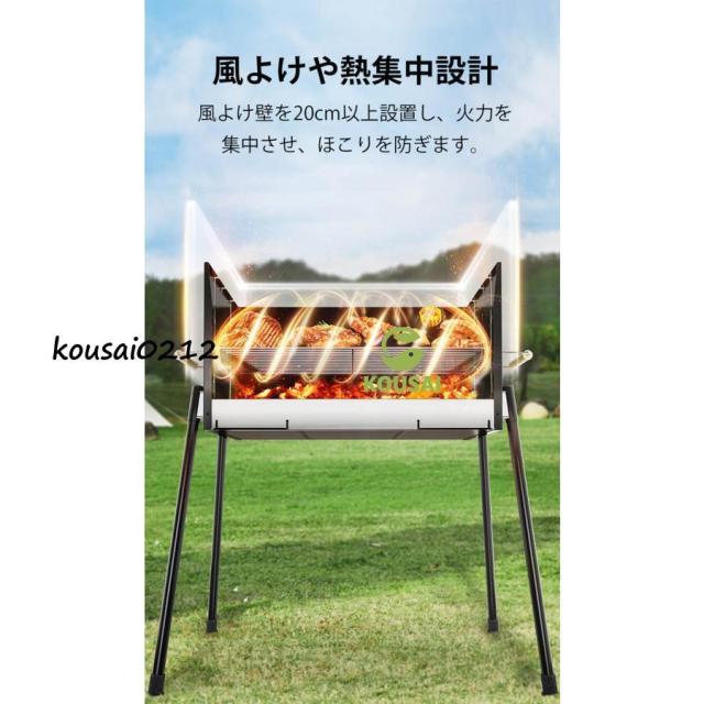 収納付き バーベキュー バーベキューグリル 卓上 ドラム缶 BBQ 折り畳み ソロキャンプ キャンプ アウトドア キャンプ用品 焚き火台 焚火台_6