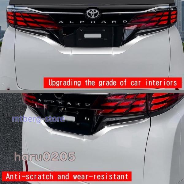 新型 アルファード40系 ヴェルファイア40系 リアナンバープレートガーニッシュ ALPHARD/VELLFIRE 外装 アクセサリー リア ガーニッシュ_6
