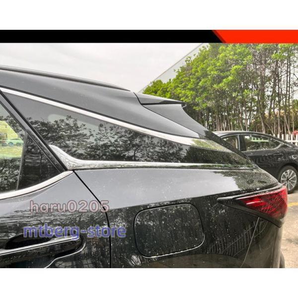 新型 レクサス RX サイドウィンドウガーニッシュ Lexus RX350 450h 500h カスタム パーツ 内装 外装 アクセサリー メッキ仕上げ Cピラートリム プロテクター_3