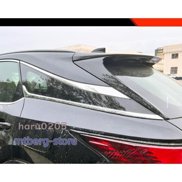 新型 レクサス RX サイドウィンドウガーニッシュ Lexus RX350 450h 500h カスタム パーツ 内装 外装 アクセサリー メッキ仕上げ Cピラートリム プロテクター_5