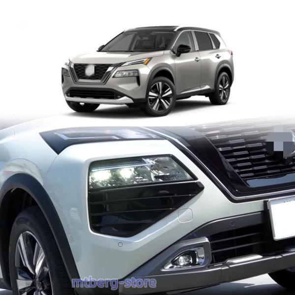 新型エクストレイル フロントバンパーディフューザー X-TRAIL T33 パーツ アクセサリー 内装 外装 ドレスアップ ヘッドライトガーニッシュ