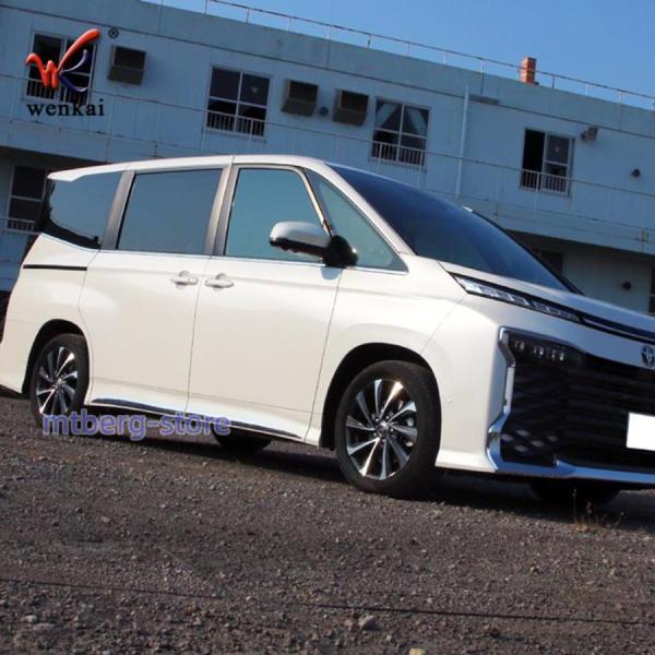 NOAH VOXY 90系 サイドドアガーニッシュ 新型 トヨタ ヴォクシー ノア 専用 外装 メッキモール ドレスアップパーツ サイドドアプロテクター値引き_1