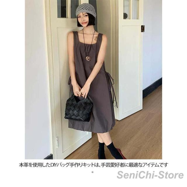 本革 DIYバッグ バッグ 手作りキット 初心者 手芸キット 牛革 レザーカバン 材料キット 手作り ハンドバッグ レディース トートバッグ 手縫いバ_15