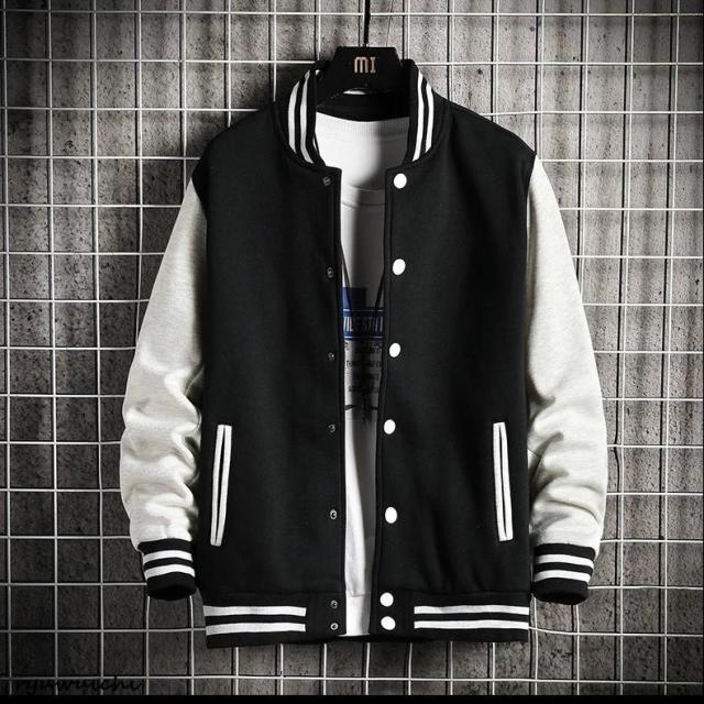 スタジャン メンズ スタジアムジャンパー ジャケット ブルゾン 野球服 おしゃれ スポーツ 配色 部活 オシャレ アウター ファッション カッコイイ