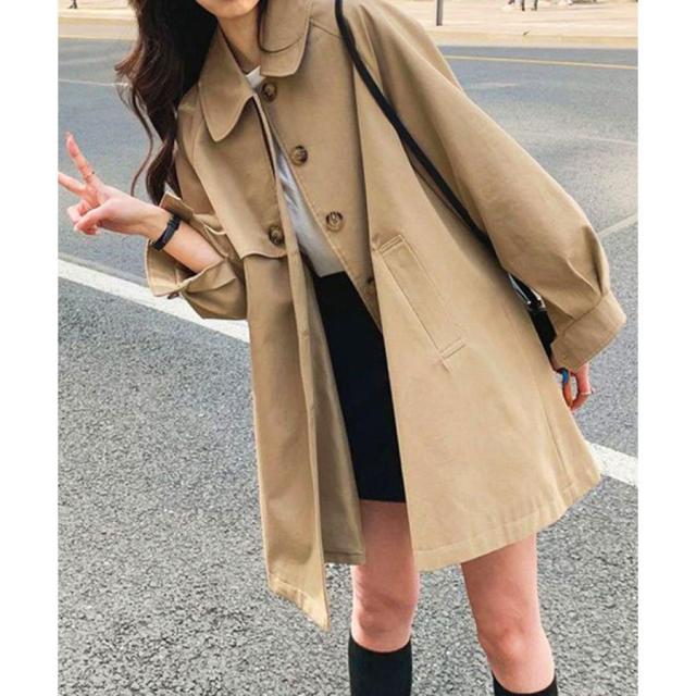 ライトトレンチジャケット レディース上品