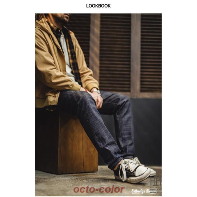 13.5oz DENIM デニム デニムパンツ メンズ ストレッチ ジーンズ 赤耳 ストレート ジーパン ヴィンテージ セルビッチ 大きいサイズ インディゴ Gパン ズボン