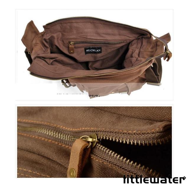 メッセンジャーバッグ キャンパス　　大きめ　鞄 メンズ　斜めがけ　ビジネス　帆布ショルダーバッグ　メンズ　多収納ポケット A4 通勤 通学2way