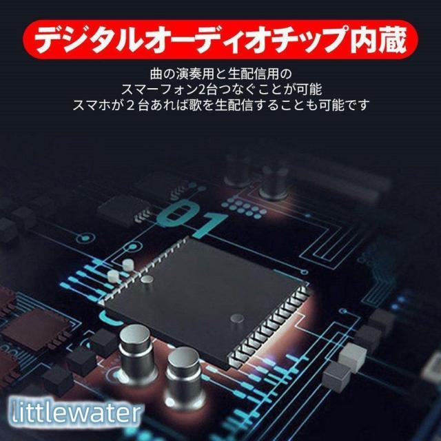 カラオケマイク 家庭用 練習用 高品質 一人 カラオケ 高音質 ノイズキャンセリング スマホ パソコンandroid iPhone対応_1