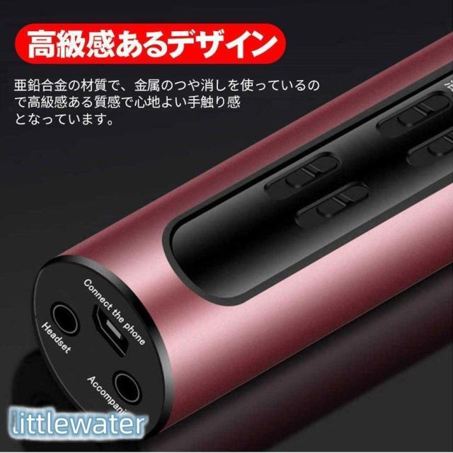 カラオケマイク 家庭用 練習用 高品質 一人 カラオケ 高音質 ノイズキャンセリング スマホ パソコンandroid iPhone対応_2