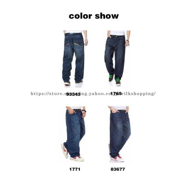 極太 デニム ジーンズ パンツ メンズ ルーズフィット 爆裂 B系 レディース ヒップホップ ストリート系 刺繍 HIPHOP バギーパンツ 大きいサイズ ゆったり_1