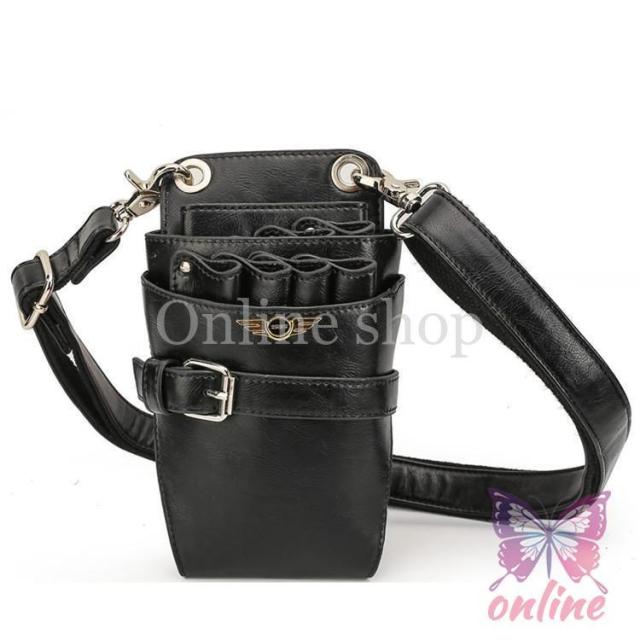 本革 シザーケース 美容師 ウェストポーチ トリマー カット用品 シザーバッグ サロン 多機能 大容量 花屋 持ち運び 軽量　プロ仕様 業務用