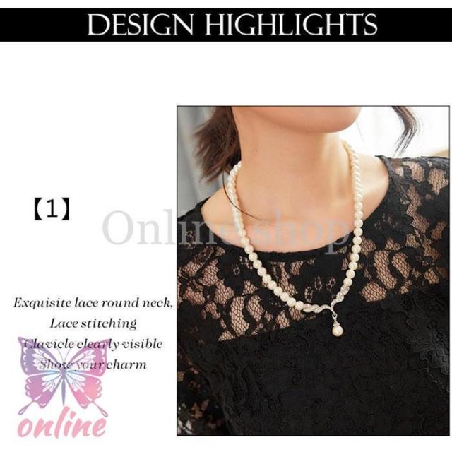 パーティードレス ロングワンピース ドレス ドレスワンピース 総レース シースルー袖 長袖 ロング丈 結婚式 披露宴 二次会 お呼ばれ