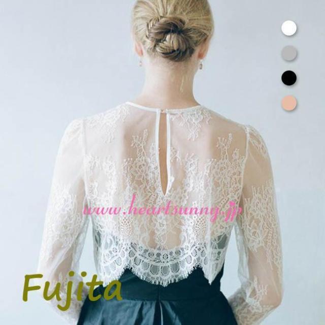 結婚式ボレロ レースボレロ 丸首 透明 花柄レース 長袖 ホワイト グレー ブラック ピンク 二の腕カバー アームカバー ウェディングドレス パーティドレス