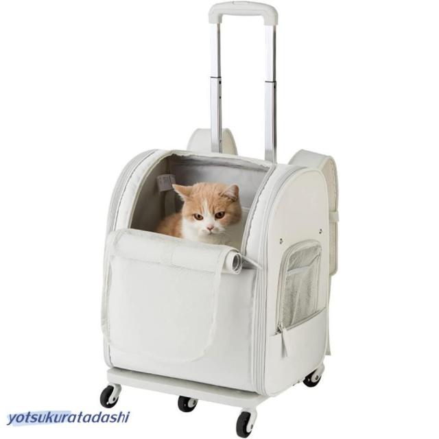 爆買 ペットカート ペット用スーツケース 犬 猫用 5輪 キャスター 車載 着脱式 折りたたみ式 手提げ キャリーバッグ キャリーカート 通気性