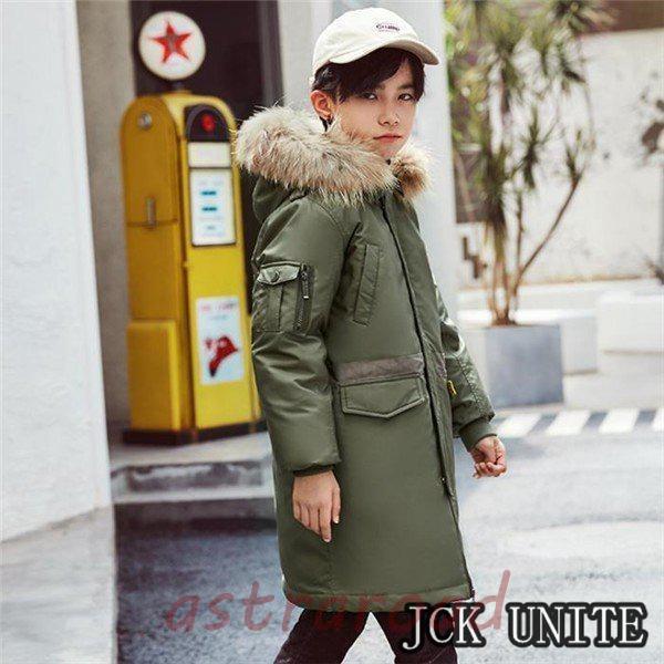 ダウンコート 子供服 男の子 120-170cm ダウンジャケット ロング 通学 キッズ服 防寒 秋冬 ジュニア アウター 冬 防寒着_13