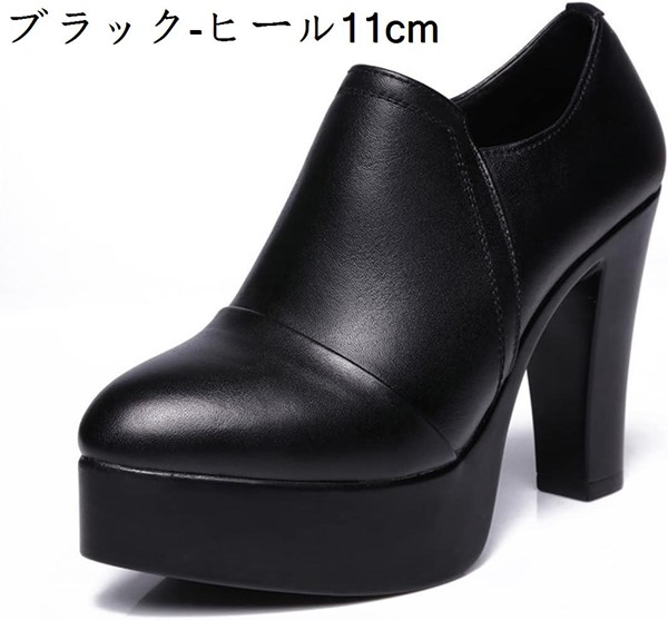 ブーツ レディース マニッシュ 厚底 ブーティー ショートブーツ ハイヒール サイドジッパー ヒール オックスフォードシューズ ショート_1