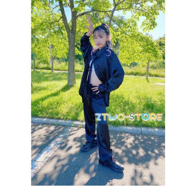 ダンス衣装 セットアップ シャツ パンツ ジャズヒップホップ メンズ レディース キッズ ダンス衣装 K-POP 韓国 白 赤 青 黒 グレー 紫_4