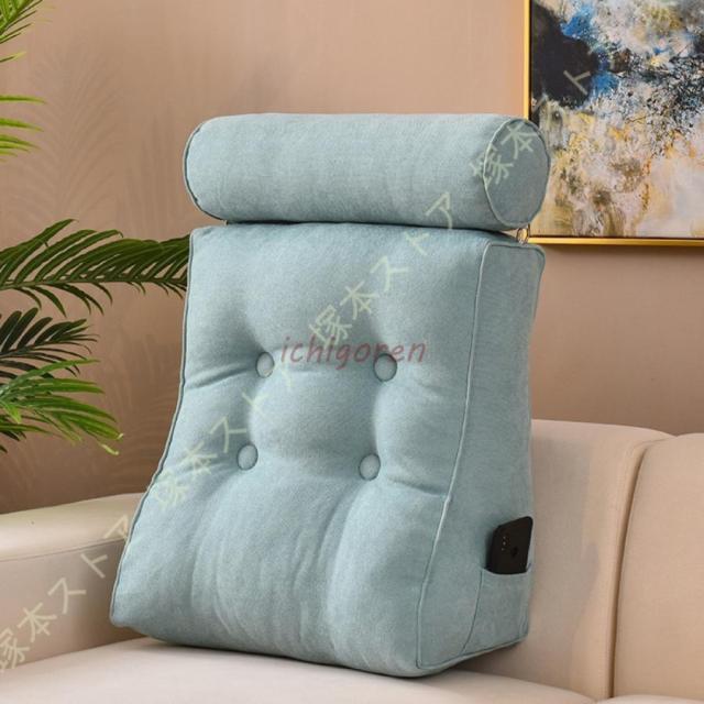 背もたれ クッション ベッド 背もたれ 座椅子 ベッド用 三角クッション