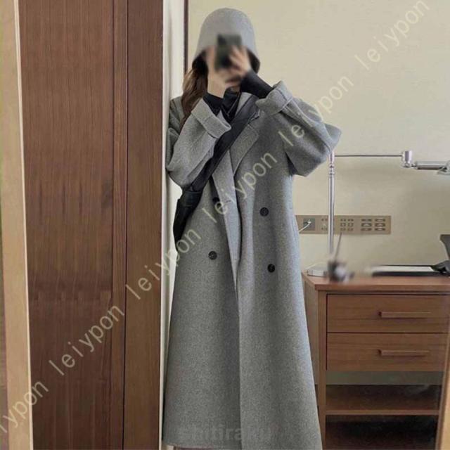 ウールコート レディース チェスターコート ロングコート コート ロング丈 暖か ピーコート ロングコート ジャケット エレガント アウター 通勤 オフィス