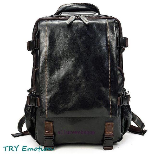 本革 リュックサック 男女兼用 オイルレザー 撥水 柔らかい 高級本革