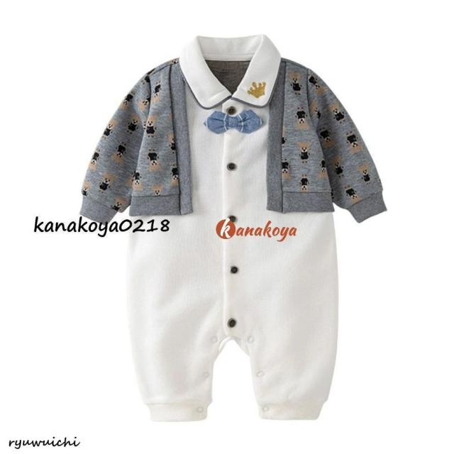 セレモニードレス 男の子 ベビーロンパース カバーオール 子供服 お