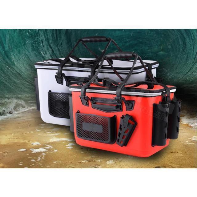 タックルバッグ フィッシングバッグ アウトドア バッカン EVA ロッドスタンド付 釣魚 釣り フィッシング 釣り具 エサ 餌 水汲み 多機能 バケツ