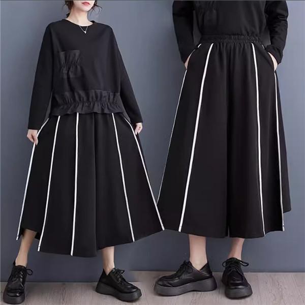 人気ワイドパンツ レディース ボトムス フレア ウエストゴム 無地 ゆったりワイドパンツ 着やせ 快適な着用感 トレンド感があってGOOD おすすめitemの通販は