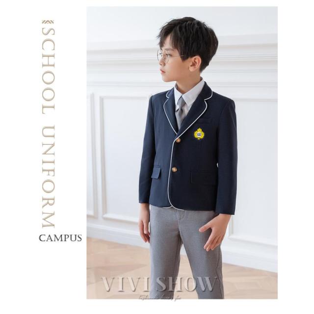 キッズ スーツ 女の子 男の子 子供スーツ 制服 セットアップ 5点セット 小学生 ジュニアスーツ お受験 発表会 卒園式 小学校 卒業式_11