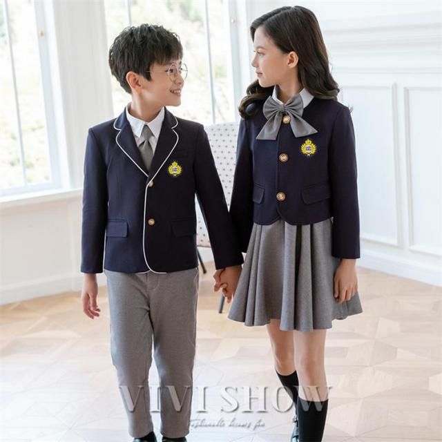 キッズ スーツ 女の子 男の子 子供スーツ 制服 セットアップ 5点セット 小学生 ジュニアスーツ お受験 発表会 卒園式 小学校 卒業式_5