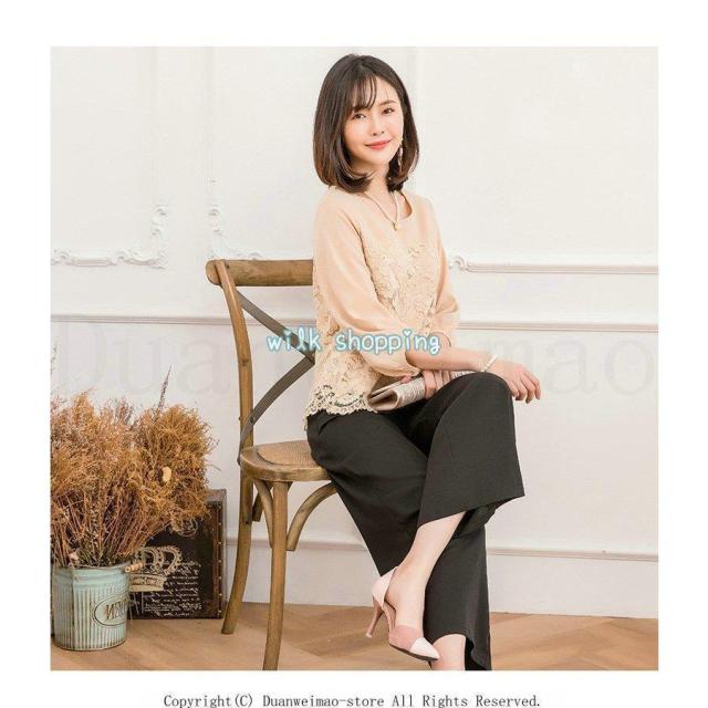 パンツドレス 結婚式 服装 パーティードレス セットアップ パンツスーツ フォーマルドレス 二次会 レース ツーピース 大きいサイズ 20代30代40代50代_10