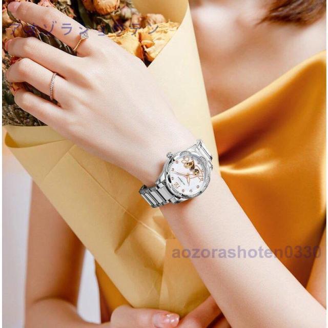 腕時計 自動巻き レディース おしゃれ 防水 母の日 記念日誕生日 プレゼント ギフト レディー アナログ ミラネーゼ ループ_8