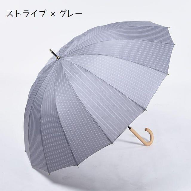 晴雨兼用 高強度 撥水 長傘 8本骨 メンズ カー用品 雨傘 かさ カサ 竹