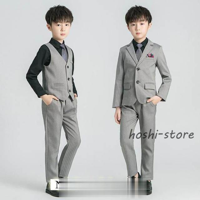 フォーマル スーツ 子供スーツ 男子 卒業式 豪華セット 子ども服 フォーマルスーツ 男の子 小学校 入学式 卒園式 ツイエロード スーツ タキシード 結婚式 発表会_2