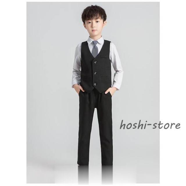 フォーマル スーツ 子供スーツ 男子 卒業式 豪華セット 子ども服 フォーマルスーツ 男の子 小学校 入学式 卒園式 ツイエロード スーツ タキシード 結婚式 発表会_5