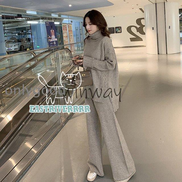 セットアップツーピースレディース秋冬コンサバニットカットソーパンツ無地シンプルリラックス上品きれいめ20代30代40代可愛いおしゃれ 4,871円