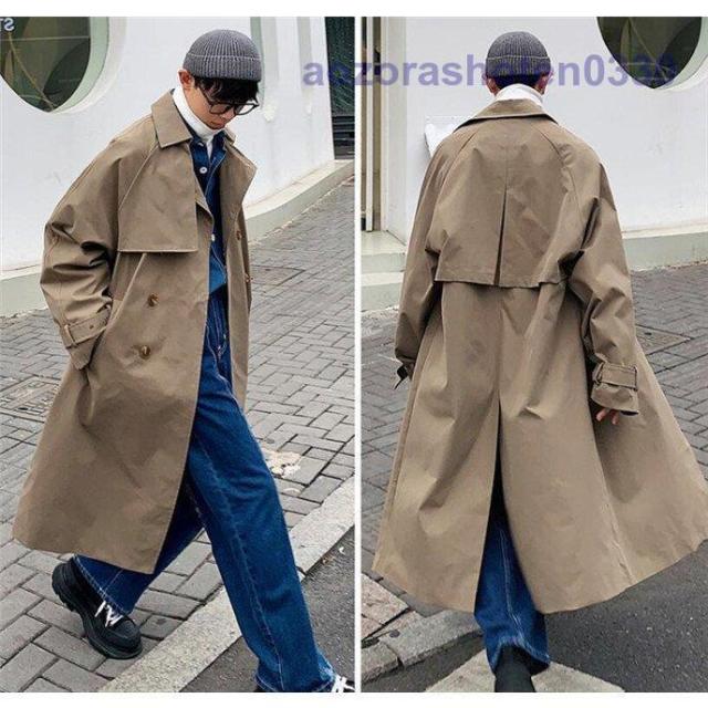 トレンチコート メンズ コート ロングコート カジュアル 秋 大きいサイズ アウター